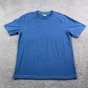 Carbon2Cobalt Shirt Mens Medium Blue Enhanced Tee Slub Jersey Stretch Cotton